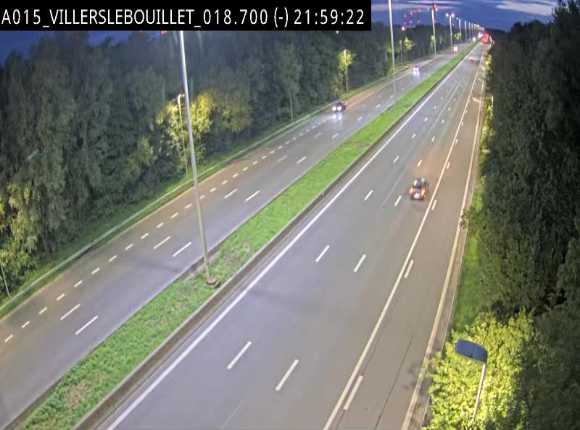 Webcam autoroute Belgique - Villers-le-Bouillet - E42 direction Liège - BK 18.7