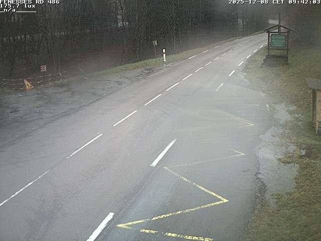 Webcam en haut du col des Fenesses, aussi appelé col du Ménil sur la D486 à 593 mètres d'altitude dans les Vosges