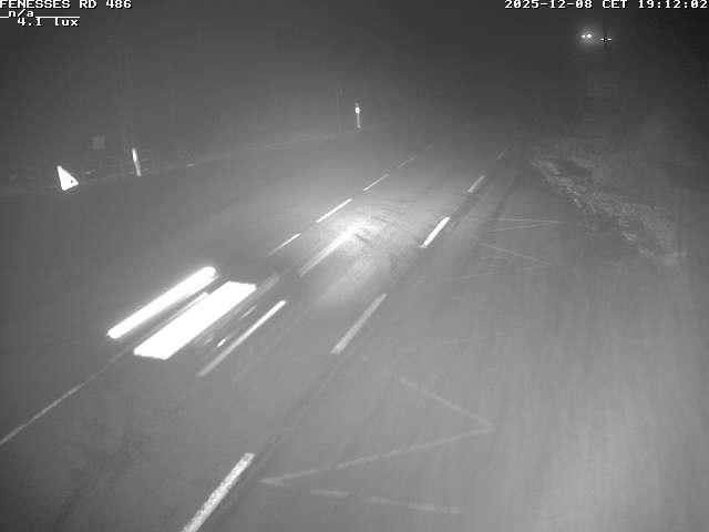 Webcam en haut du col des Fenesses, aussi appelé col du Ménil sur la D486 à 593 mètres d'altitude dans les Vosges