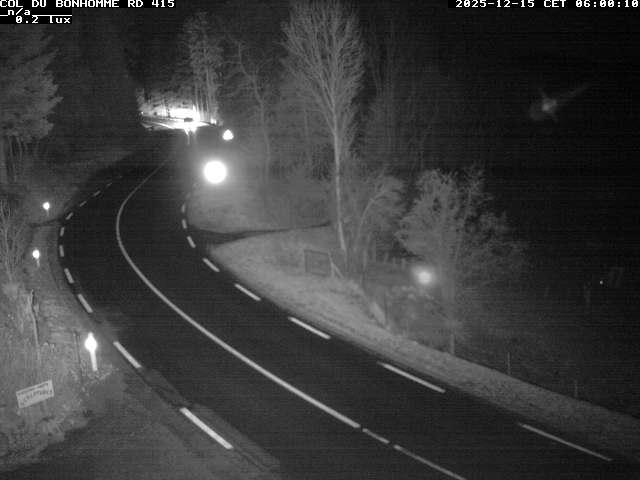 Caméra à proximité du col du Bonhomme sur la D415 à Plainfaing vers l'Alsace