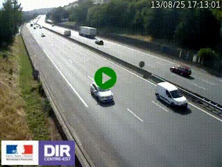 Webcam routière à Saint-Etienne-Terrenoire sur la RN88 avant la jonction entre l'A72 et le Boulevard Périphérique de Saint-Etienne