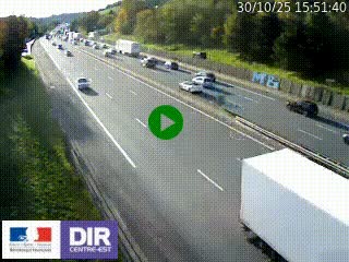 Webcam routière à Saint-Etienne-Terrenoire sur la RN88 avant la jonction entre l'A72 et le Boulevard Périphérique de Saint-Etienne