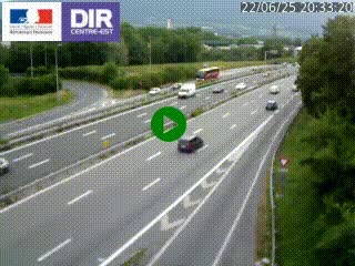 Caméra routière à hauteur de la sortie 15 Chambéry-centre au PK 4,103 en direction d'Albertville
