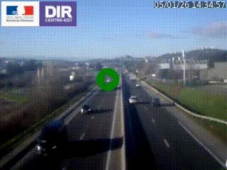 Caméra autoroute à Saint-Etienne (Les Littes) à hauteur du Ikea Saint-Etienne sur l'A72 en direction de Roanne