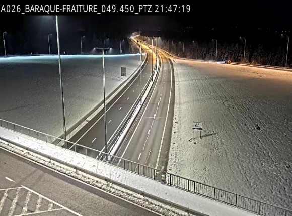 Webcam à la Baraque de Fraiture à la jonction entre l'E25 et la N89 à hauteur de Vielsalm