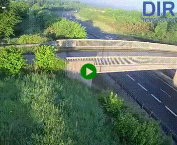 Webcam sur A84 à hauteur de Pont-Farcy, au niveau du pont autoroutier sur la Vire, au sud de Saint-Lô
