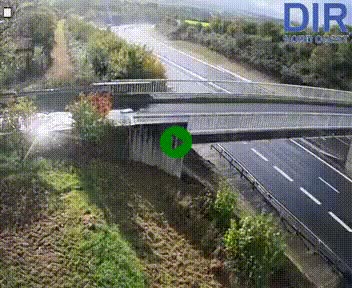 Webcam sur A84 à hauteur de Pont-Farcy, au niveau du pont autoroutier sur la Vire, au sud de Saint-Lô