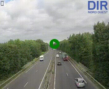 Webcam sur le périphérique de Caen (N814) à l'est de la ville, à Mondeville hauteur de la sortie 2, Presqu'île-Rives de l'Orne, au bout de l'autoroute A13