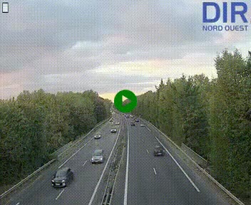 Webcam sur le périphérique de Caen (N814) à l'est de la ville, à Mondeville hauteur de la sortie 2, Presqu'île-Rives de l'Orne, au bout de l'autoroute A13
