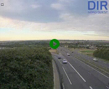Webcam au début de l'A84 sur le périphérique Ouest de Caen (N814) à hauteur de la sortie 9, Porte de Bretagne
