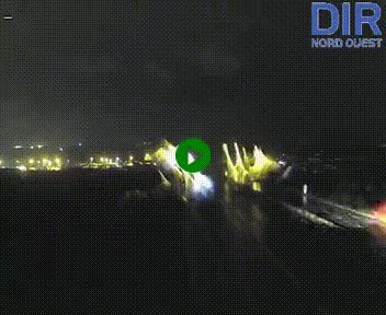 Webcam au début de l'A84 sur le périphérique Ouest de Caen (N814) à hauteur de la sortie 9, Porte de Bretagne