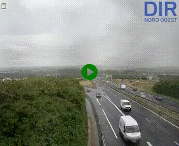 Webcam au début de l'A84 sur le périphérique Ouest de Caen (N814) à hauteur de la sortie 9, Porte de Bretagne