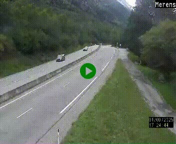 Webcam Ax-les-Thermes sur N20, en direction d'Andorre