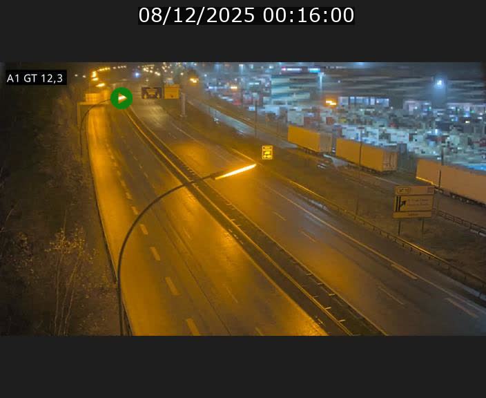 Traffic live webcam Luxembourg Senningerberg - A1 direction Allemagne - BK 12.3