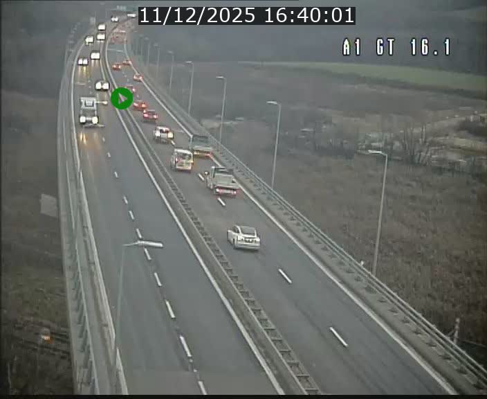 Traffic live webcam Luxembourg Niederanven - A1 direction Allemagne - BK 16.1