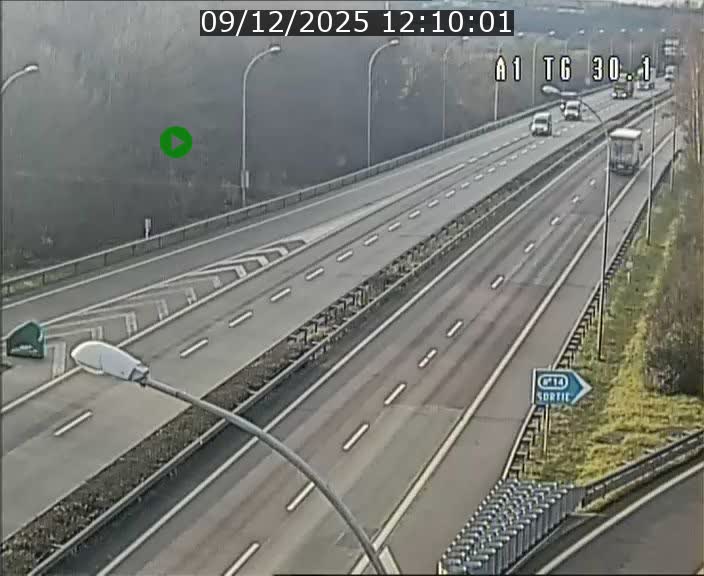 Traffic live webcam Luxembourg Grevenmacher - A1 direction Luxembourg - BK 30.1
