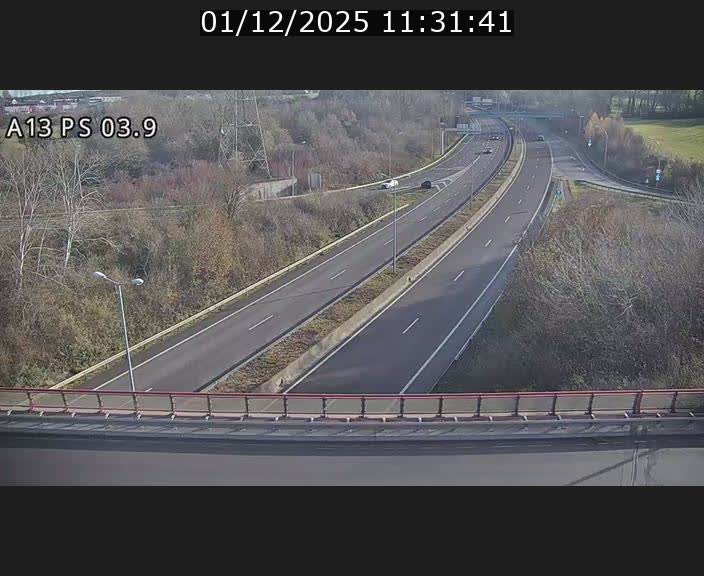 Traffic live webcam Luxembourg Differdange - A13 direction Esch-sur-Alzette - BK 3.9