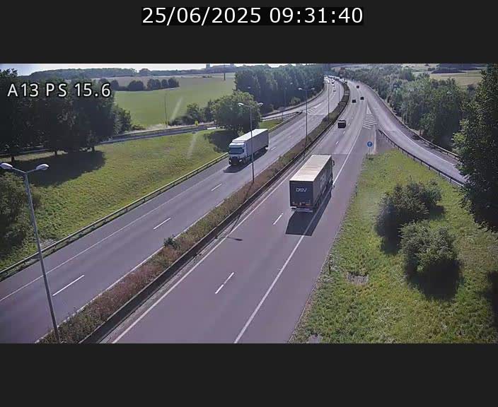 Traffic live webcam Luxembourg Kayl - A13 direction Dudelange - BK 15.6