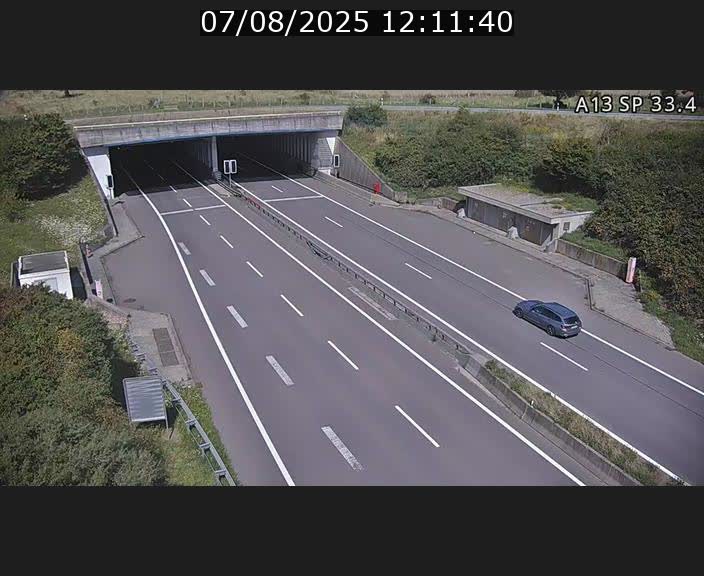 Webcam trafic sur A13 à hauteur d'Altwies en direction de Mondorf-les-bains et en provenance de l'Allemagne