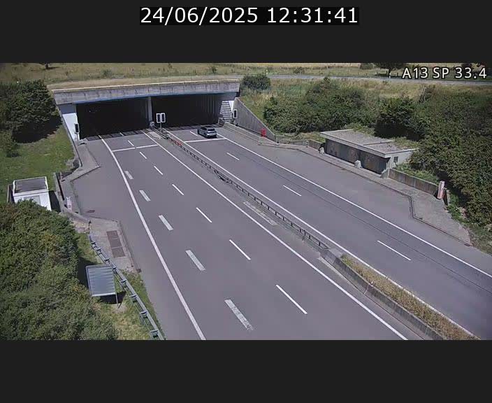Webcam trafic sur A13 à hauteur d'Altwies en direction de Mondorf-les-bains et en provenance de l'Allemagne