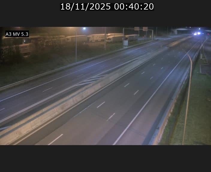 Webcam à l'Aire de Berchem au Luxembourg sur l'A3. Vue orientée vers la France