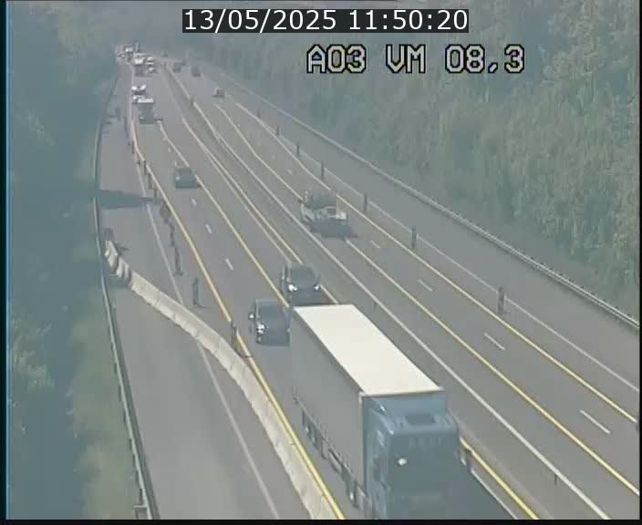 Traffic live webcam Luxembourg Bettembourg - A3 - BK 8.3 - direction France