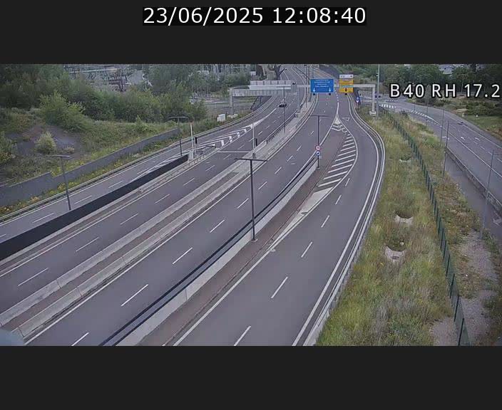 Webcam sur le contournement d'Esch Belval à hauteur de la sortie Université de Luxembourg. Vue orientée vers Luxembourg