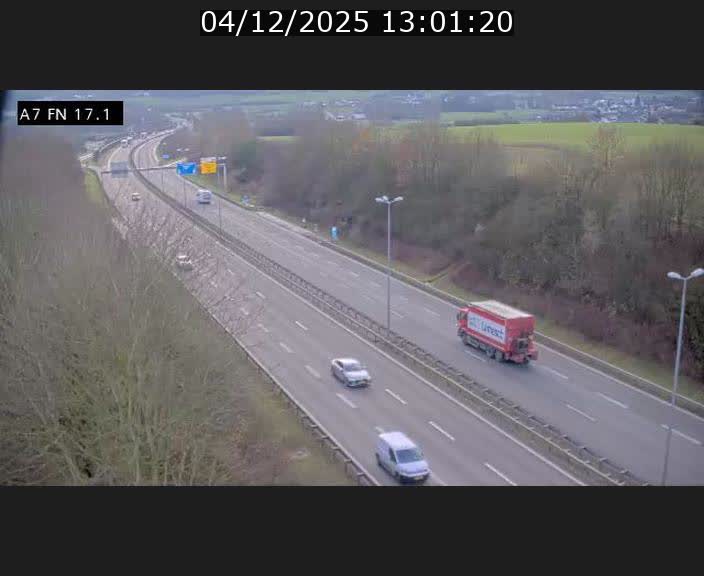 Caméra trafic Luxembourg - A7, Merscherbierg direction Mersch