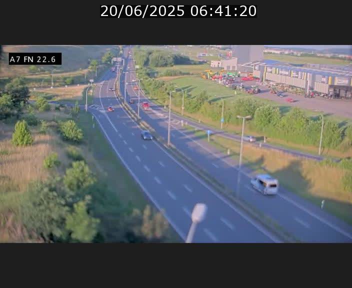 Caméra trafic Luxembourg - A7, Colmar-berg direction Mersch
