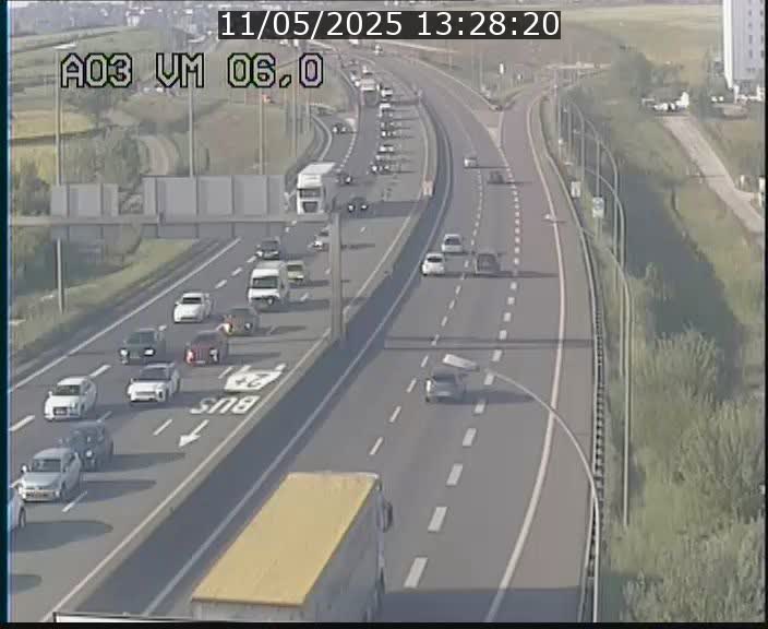 Traffic live webcam Luxembourg Aire de Berchem - A3 - BK 6 - direction France