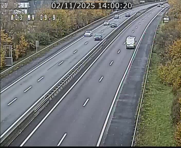 Webcam Autoroute à la Croix de Bettembourg - A3 - BK 9.9 - direction Luxembourg-Ville
