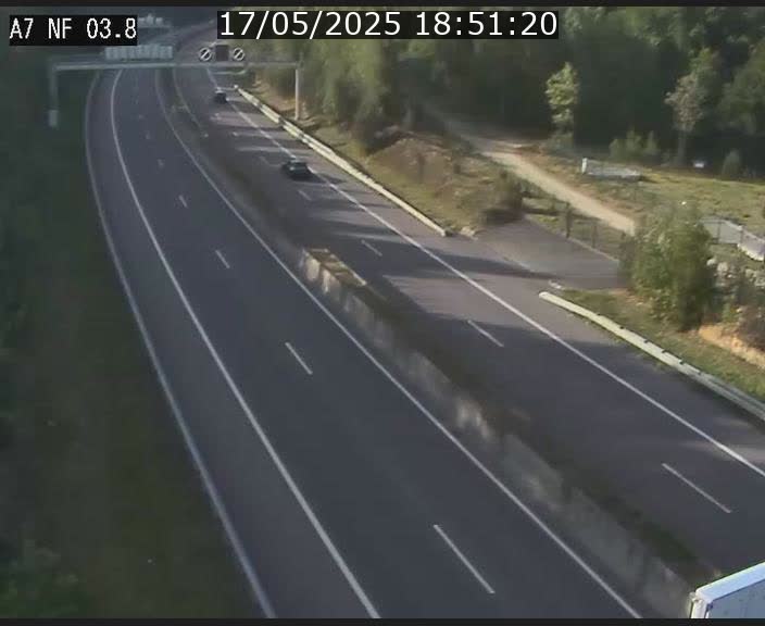 Webcam autoroute A7 au Luxembourg à la sortie du Tunnel Stafelter vers le Nord