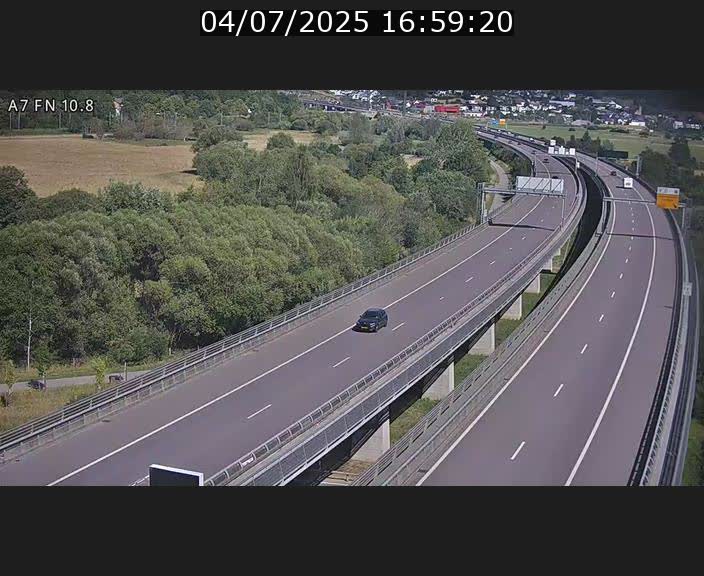 Caméra trafic Luxembourg - A7, Tunnel Gousselerbierg, sortie sud, direction rond-point Lorentzweiler (BK 10.8)