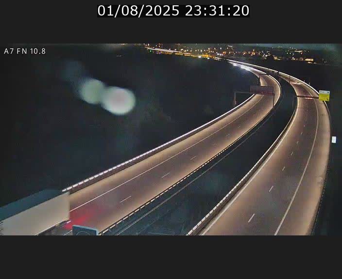 Caméra trafic Luxembourg - A7, Tunnel Gousselerbierg, sortie sud, direction rond-point Lorentzweiler (BK 10.8)