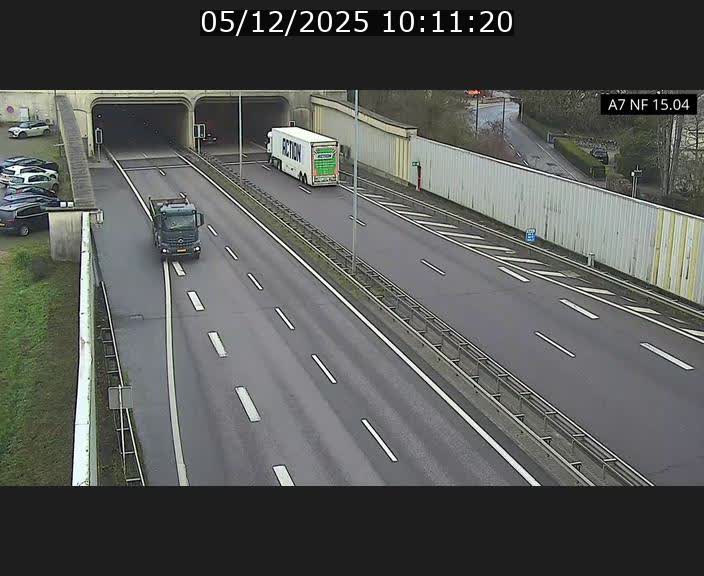 Caméra trafic Luxembourg - A7, Tunnel Mersch, entrée sud, direction Ettelbruck