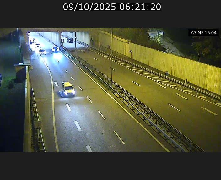 Caméra trafic Luxembourg - A7, Tunnel Mersch, entrée sud, direction Ettelbruck