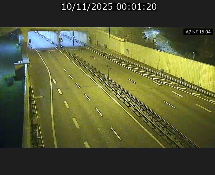 Caméra trafic Luxembourg - A7, Tunnel Mersch, entrée sud, direction Ettelbruck