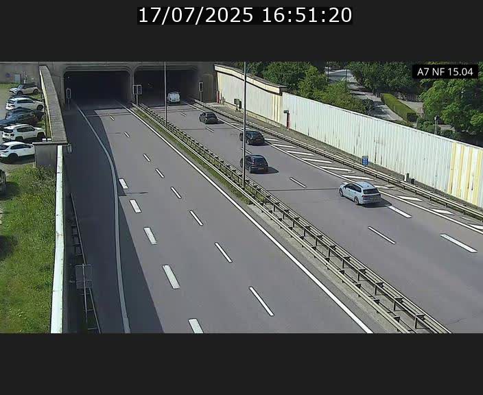 Caméra trafic Luxembourg - A7, Tunnel Mersch, entrée sud, direction Ettelbruck