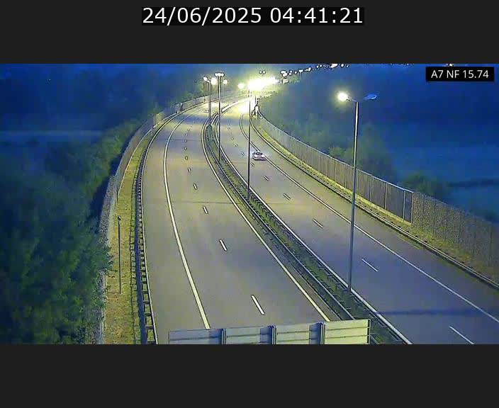 Caméra trafic Luxembourg - A7, Tunnel Mersch, entrée nord, direction Lorentzweiler