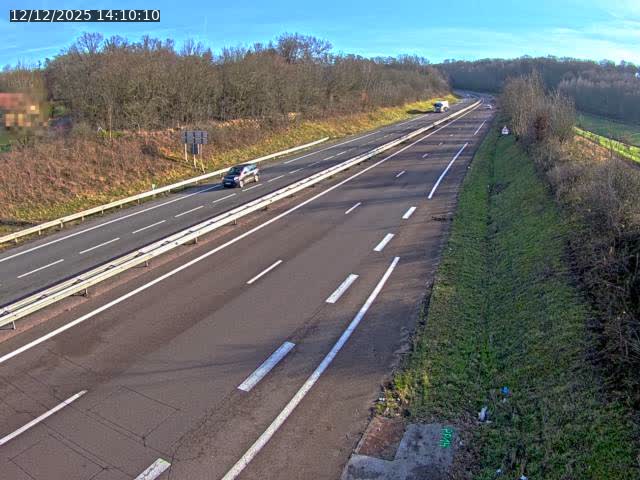 Webcam sur la N19 à Lyoffans. Vue orientée vers Vesoul