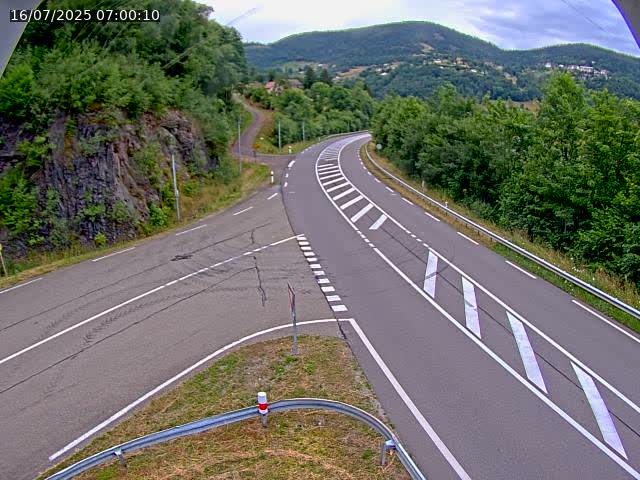 Caméra autoroute France - N66, col du Bussang direction Remiremont