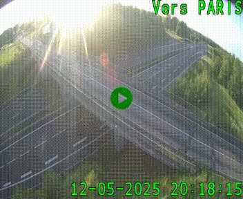 Clone of Caméra routière sur l'autoroute A20 au nord de Limoges, à la jonction avec la N520. Vue orientée vers Paris