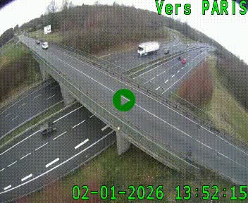 Clone of Caméra routière sur l'autoroute A20 au nord de Limoges, à la jonction avec la N520. Vue orientée vers Paris