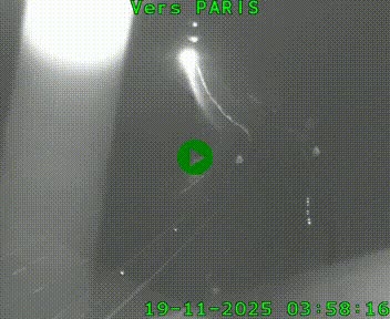 Caméra routière sur l'autoroute A20 à Bessines-sur-Gartempe. Vue orientée vers Paris