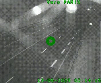 Caméra routière sur l'autoroute A20 à Saint-Hilaire-Bonneval, au sud de Limoges. Vue orientée vers Paris
