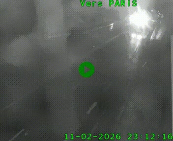 Caméra routière sur l'autoroute A20 à Saint-Hilaire-Bonneval, au sud de Limoges. Vue orientée vers Paris