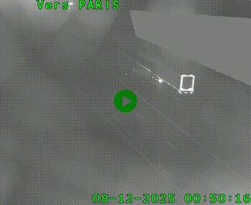 Caméra routière sur l'autoroute A20 à Saint-Pardoux-l'Ortigier, à la jonction avec l'A89. Vue orientée vers Paris