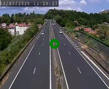 Caméra autoroute A75 à hauteur de Coudes, en direction de Clermont-Ferrand