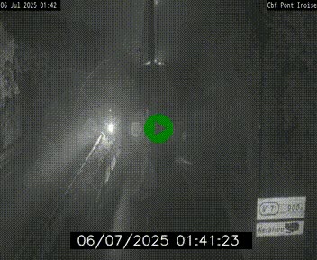 Webcam sur la N165 après le Pont de l'Iroise, à l'entrée de Brest