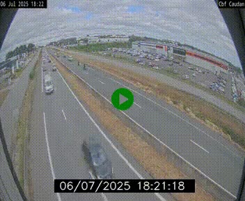 Webcam sur la N165 à hauteur de Caudan, dans le Morbihan.
